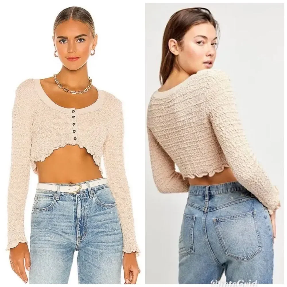 Revolve Free People Rosehip Cardi in Rose Water